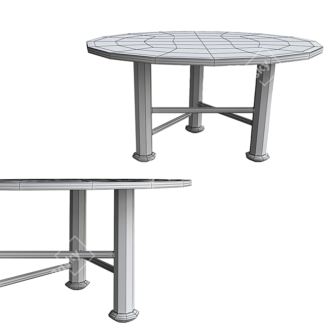 Modern Gervasoni NEXT Table 3D model image 3