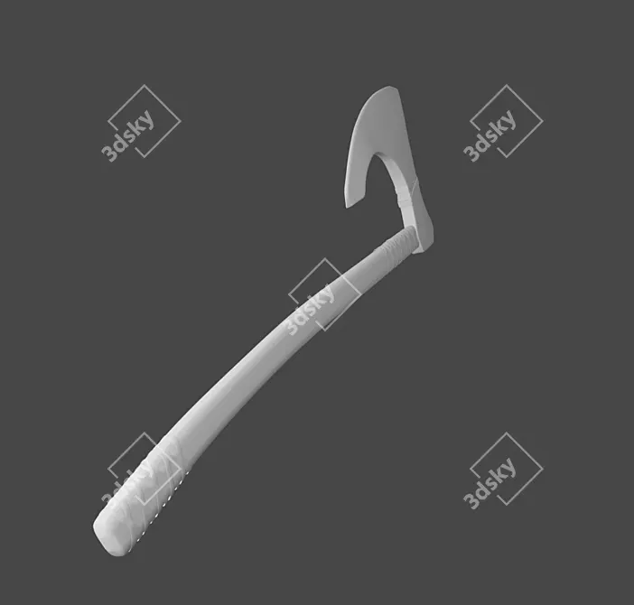 Legendary Viking Battle Ax 3D model image 3