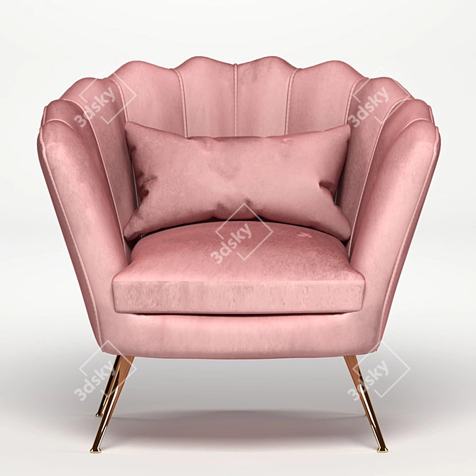 Sleek Tube Chair: Modern Comfort 3D model image 2
