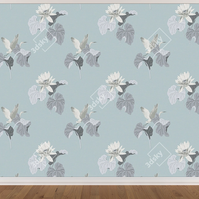 Seamless Wallpaper Set 1203 3D model image 4