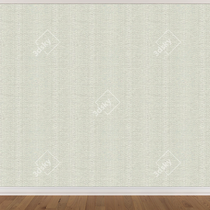 Seamless Wallpaper Set with 3 Colors 3D model image 3