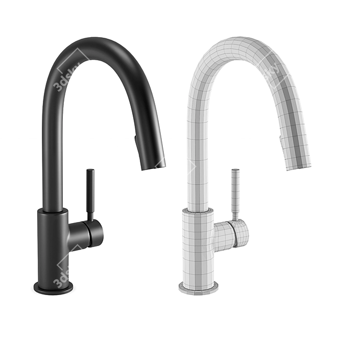 Premium Faucet Set Collection 3D model image 4