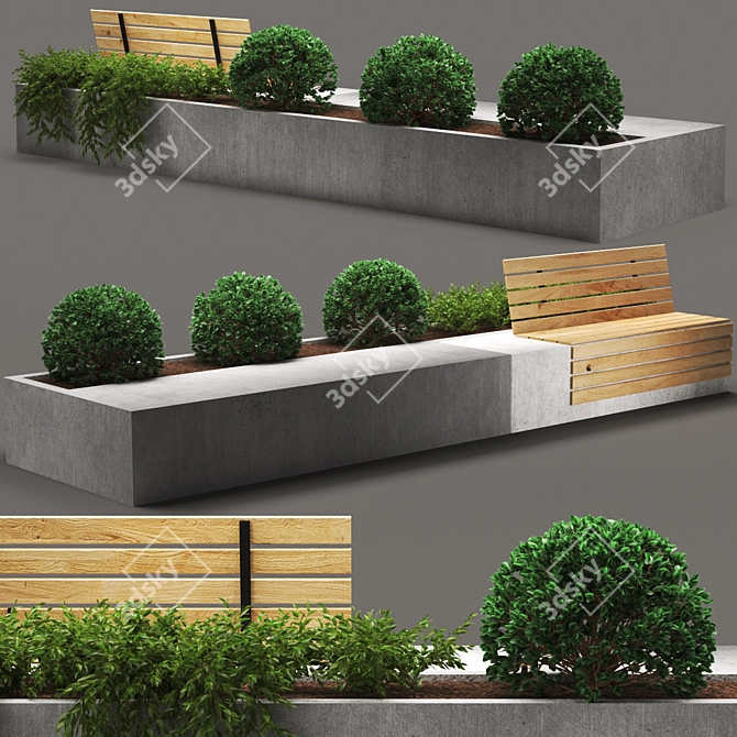 PolyBeast: Impossibly Detailed Bench 3D model image 1