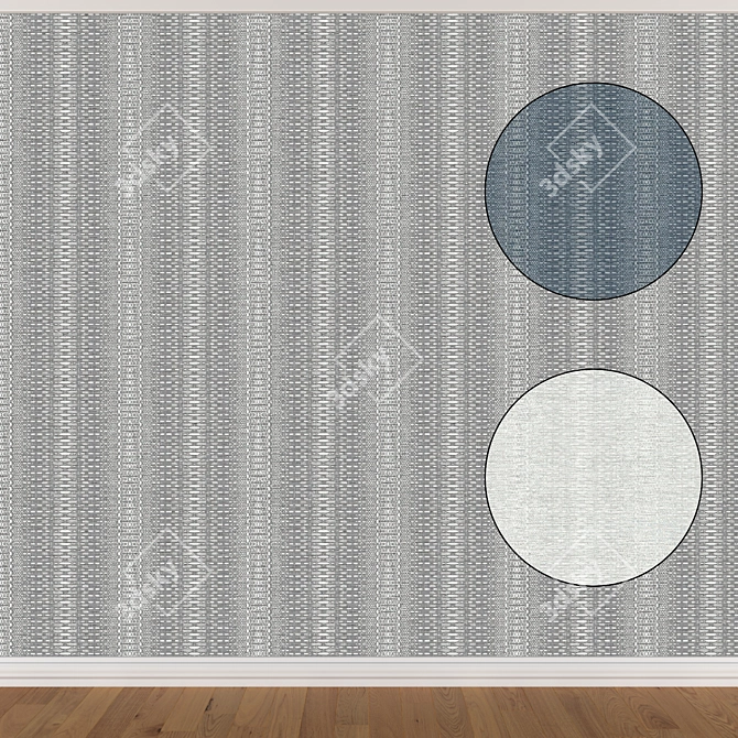 Seamless Wallpaper Set (3 Colors) 3D model image 1