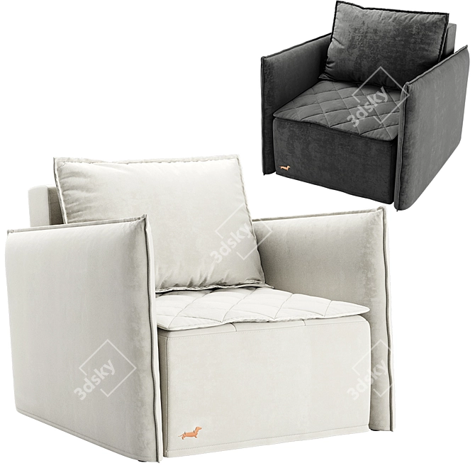 Comfortable JOY Armchair: Perfect for Relaxing 3D model image 1