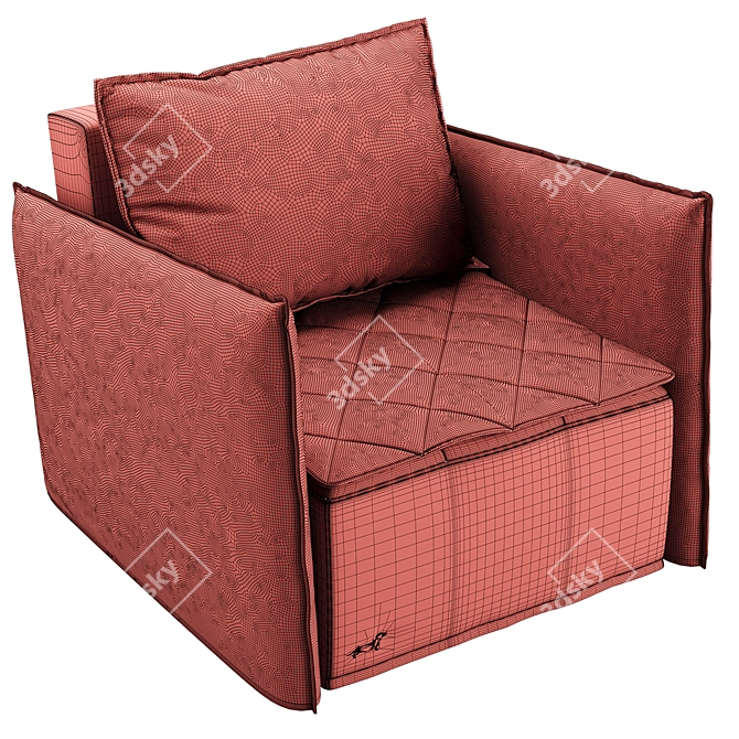 Comfortable JOY Armchair: Perfect for Relaxing 3D model image 5