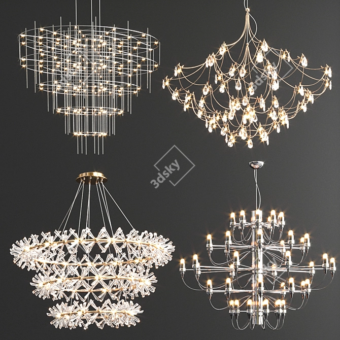 Luxury Chandelier Collection for Perfect Ambience 3D model image 1