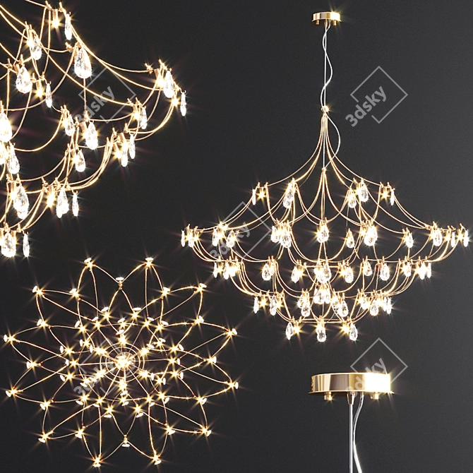 Luxury Chandelier Collection for Perfect Ambience 3D model image 4