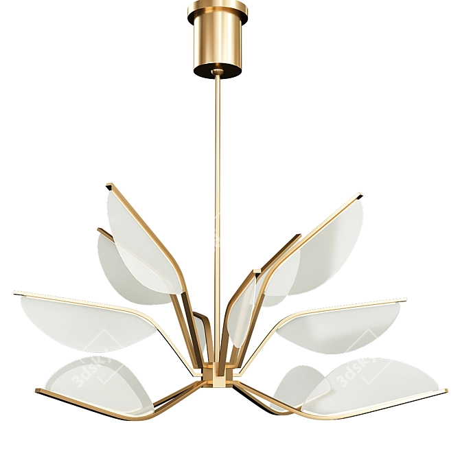 Breathtaking Belterra Chandelier - Illuminate Your Space 3D model image 1