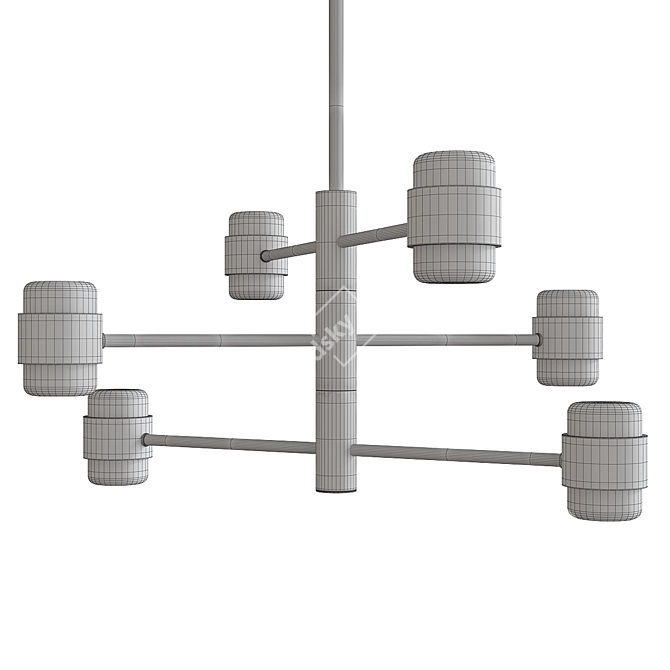 Copenhagen Chandelier: Elegant Illumination for Your Space 3D model image 2