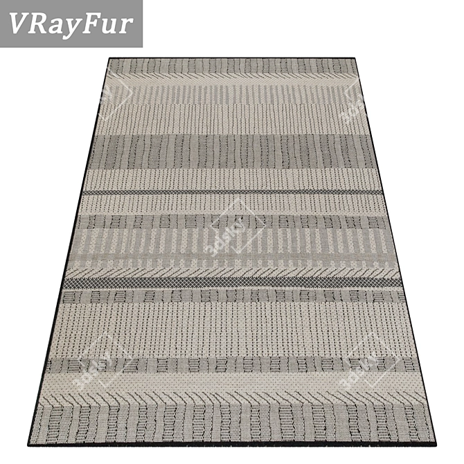 Premium Carpet Set: High-Quality Textures 3D model image 2