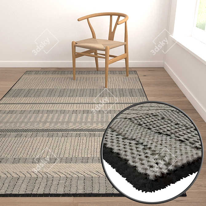 Premium Carpet Set: High-Quality Textures 3D model image 5