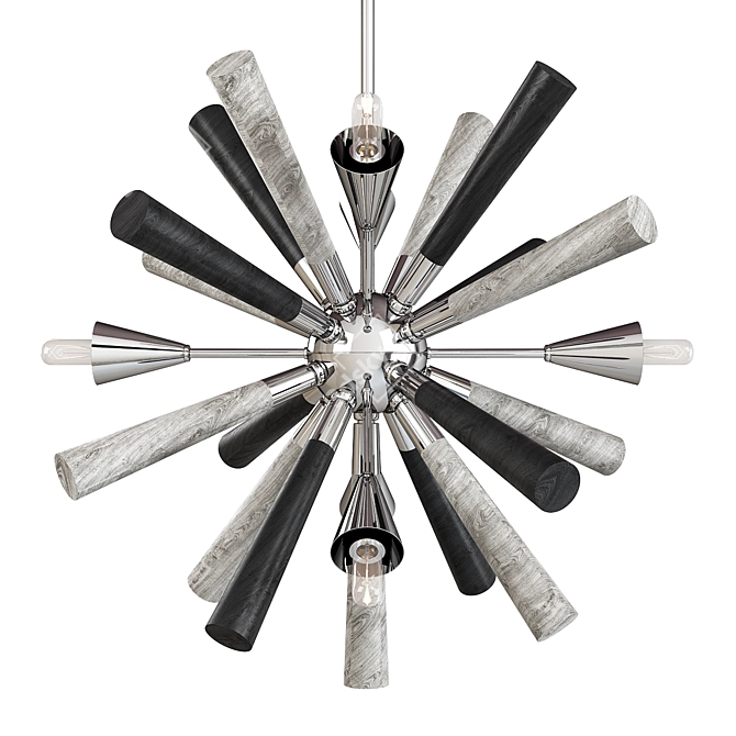 Elegant Solara Chandelier 3D model image 1