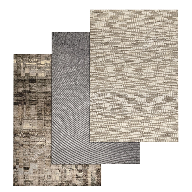 Luxury Carpet Set: High-Quality Textures & Multiple Variations 3D model image 1