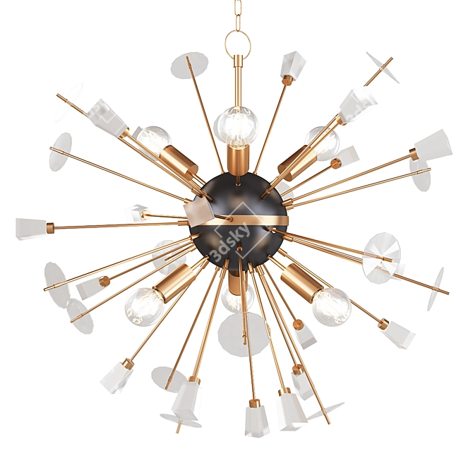 Elegant Liberty Chandelier 3D model image 1