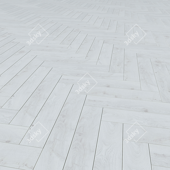 Versatile Laminate Flooring: 3 Unique Layouts & 7 Tile-like Textures 3D model image 3