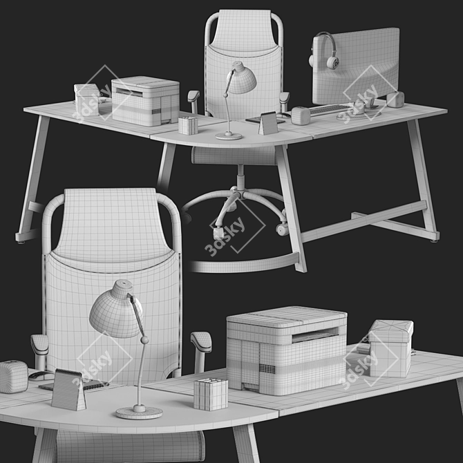 Ultimate Workspace Essentials 3D model image 4