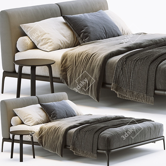 Elegant Poliform Park Bed 3D model image 1