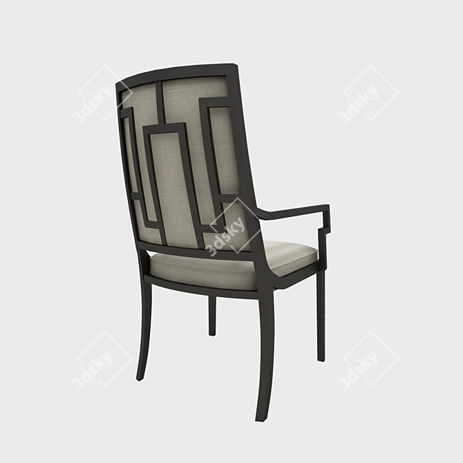 Elegant Chinese Chair 3D model image 2