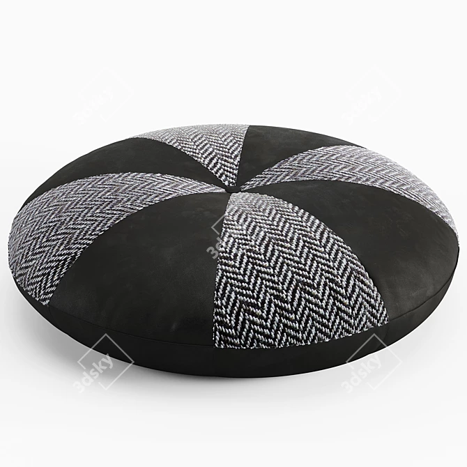 Echinoidea Ottoman: Stylish and Comfortable 3D model image 2