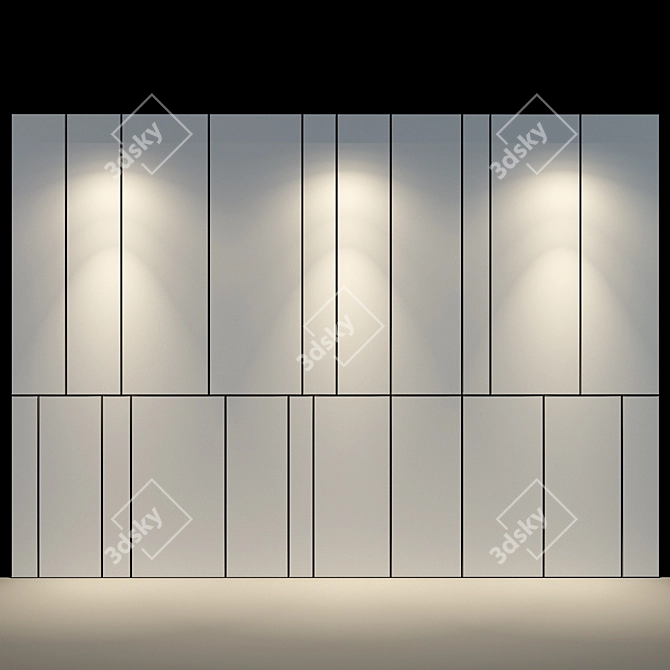 Stylish Studia 54 Wall Panel 3D model image 2