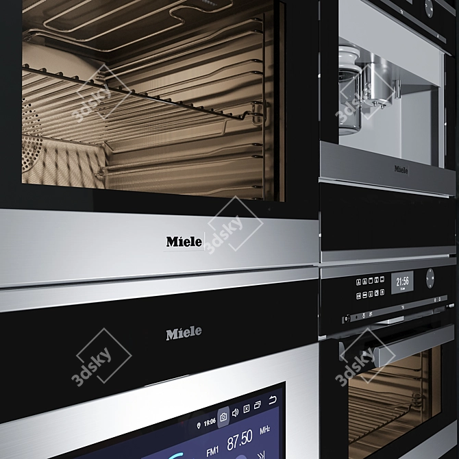 Efficient Compact Oven 3D model image 2