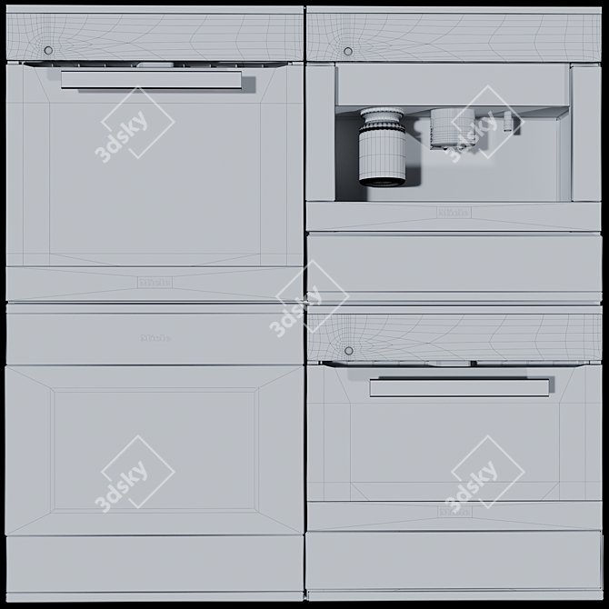 Efficient Compact Oven 3D model image 3