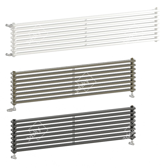 Elegant Zehnder Radiator Set 3D model image 1