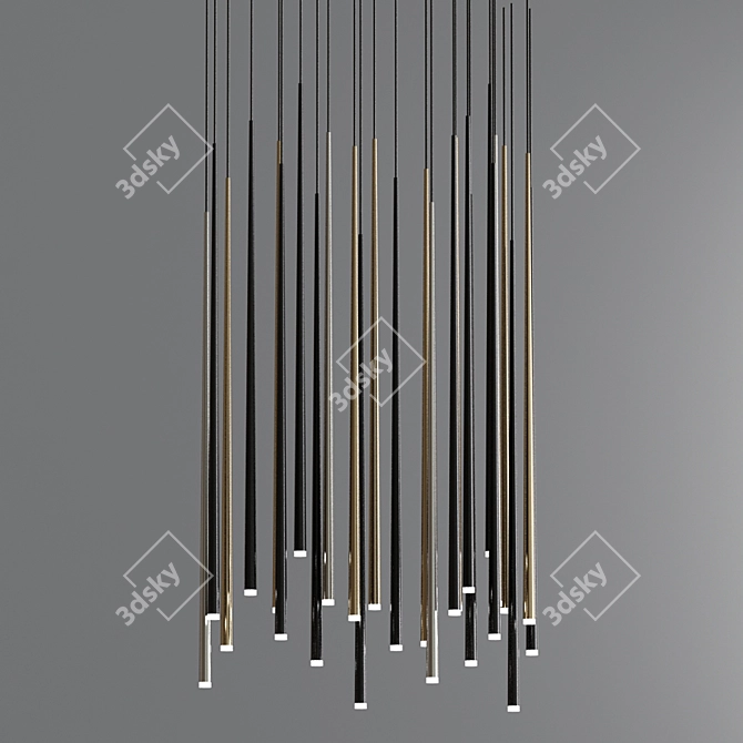 Modern Pendant Light Collection: Sleek, Stylish, and Versatile 3D model image 2