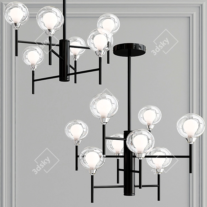 DeMarkt Bremen Chandelier: Elegance in Light 3D model image 2