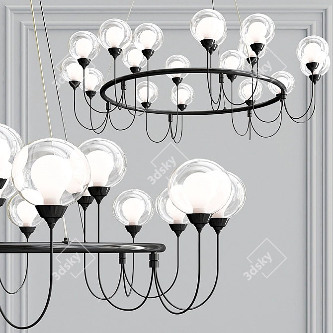 DeMarkt Bremen Chandelier: Elegance in Light 3D model image 3