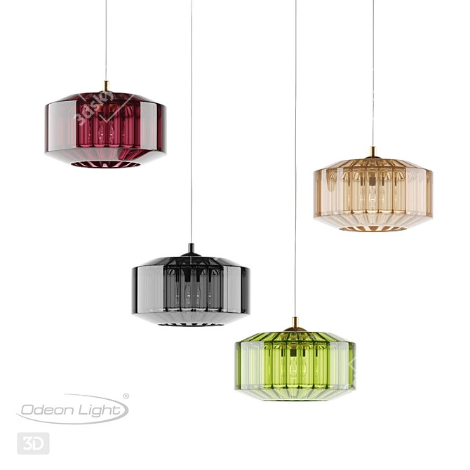 ODEON LIGHT BINGA Pendant Light 3D model image 1