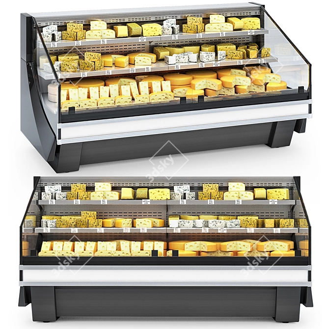 Cascade MC 126: Refrigerated Display Case 3D model image 1