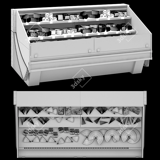 Cascade MC 126: Refrigerated Display Case 3D model image 3