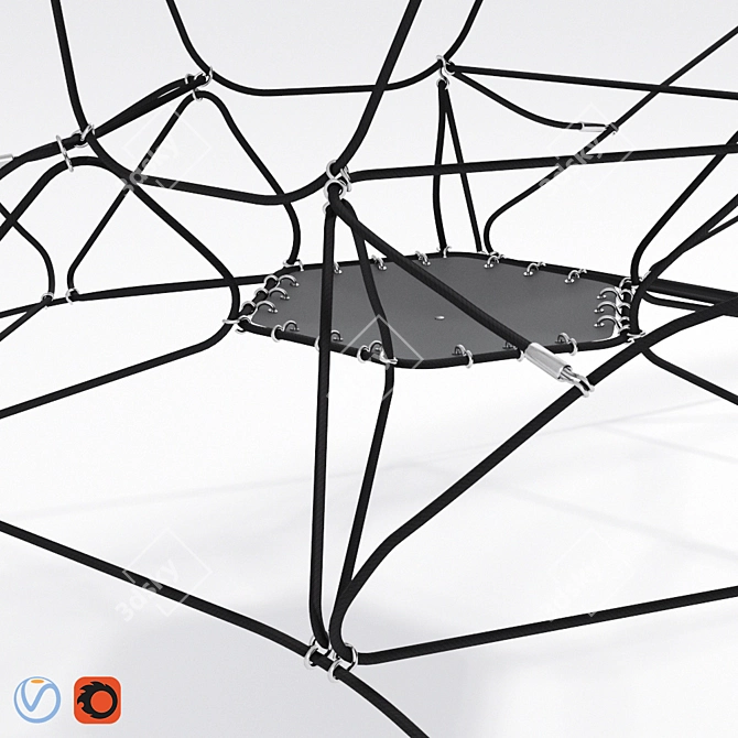 Arbero Net 3 Legs: Innovative Playground Equipment 3D model image 3