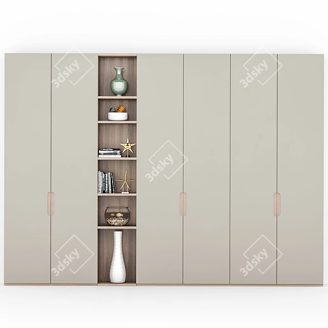 410cm x 300cm x 40cm Furniture Shelf 3D model image 1