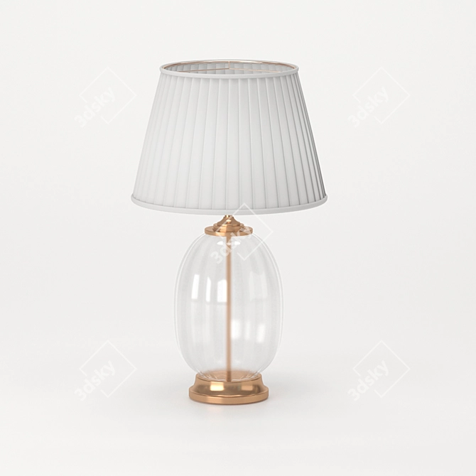 Elegant Baymont Table Lamp 3D model image 1