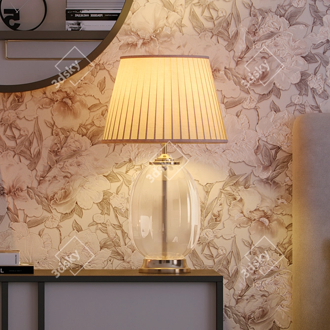 Elegant Baymont Table Lamp 3D model image 4