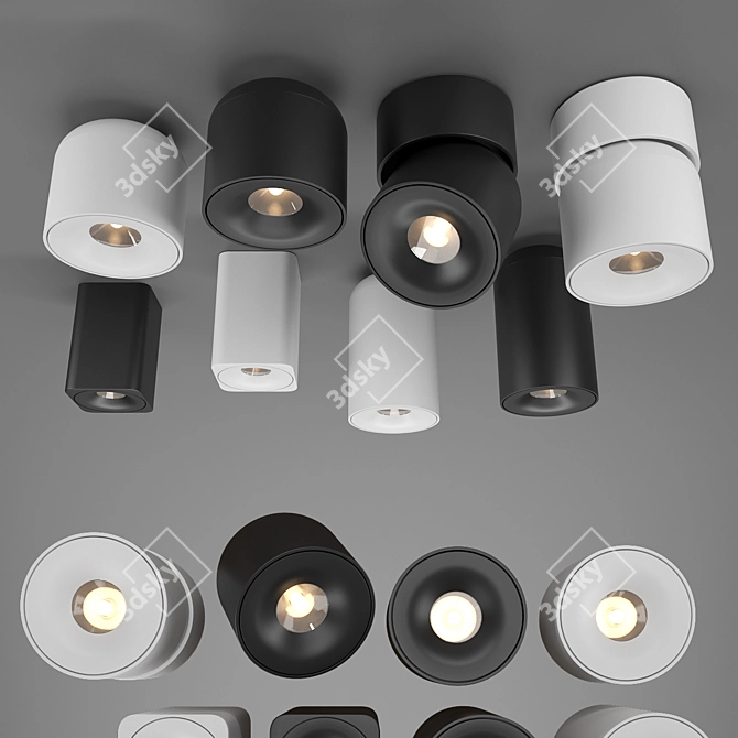 Scandinavian LED Spotlights 3D model image 1