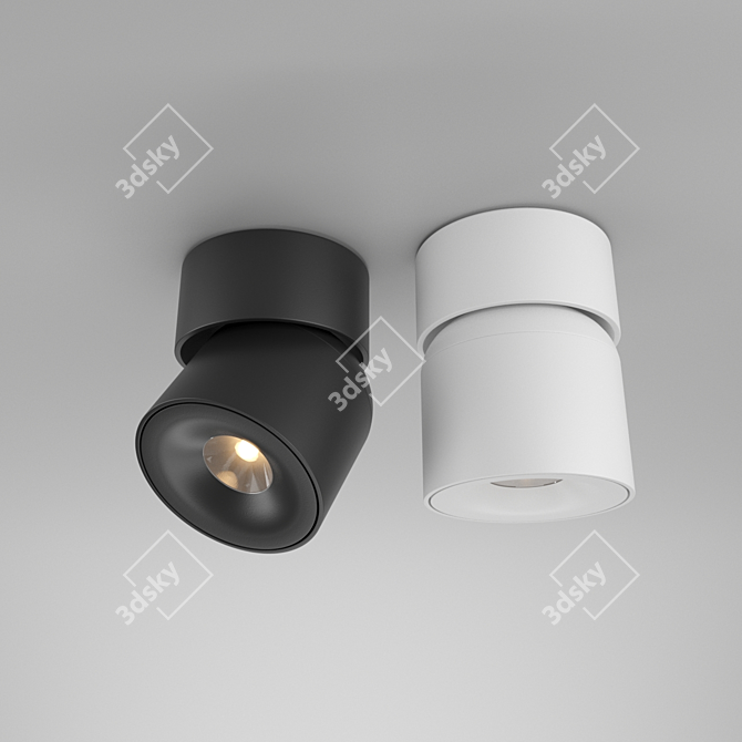 Scandinavian LED Spotlights 3D model image 2