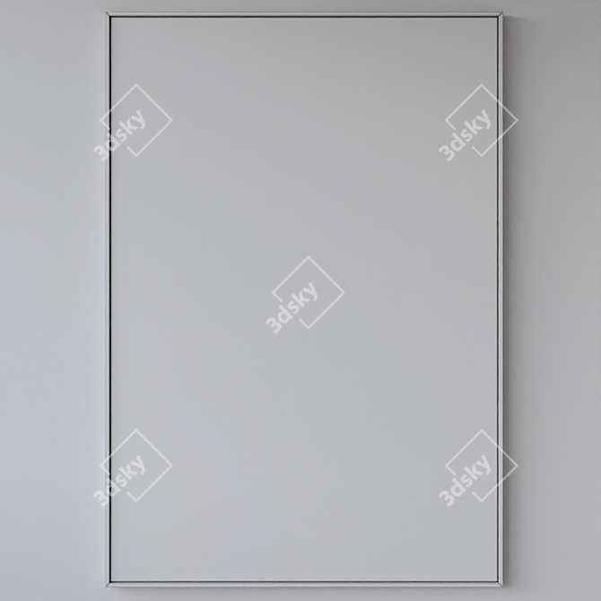 Minimalist Frame 14: Elegant and Contemporary 3D model image 2