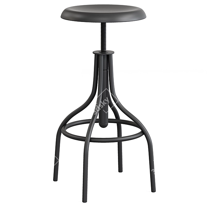 Kave Home Britney Steel Barstool 3D model image 2