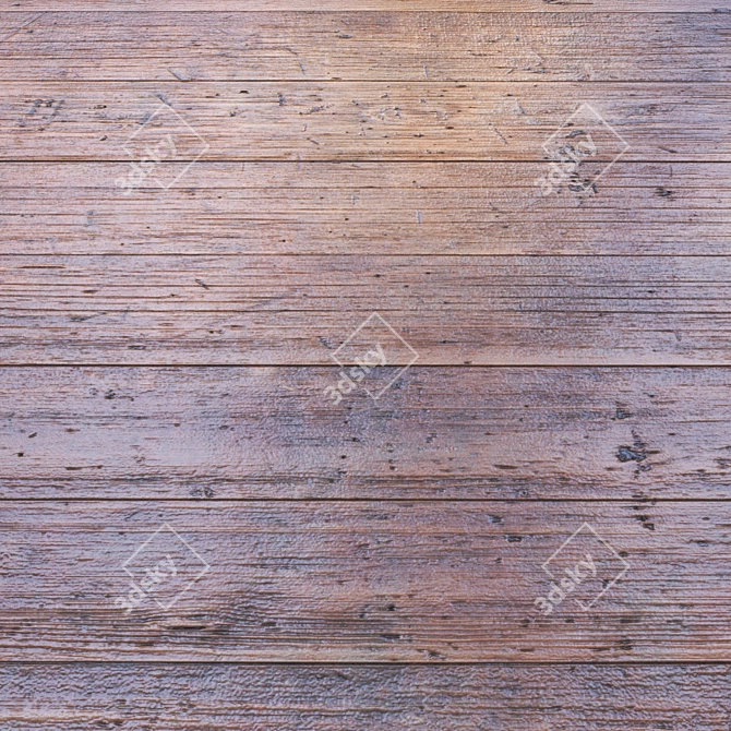 Natural Wood Tiles: Seamless, High-Quality 3D model image 2