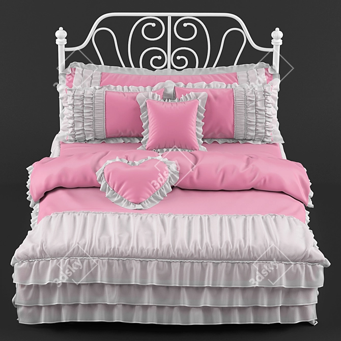 Regal Dream Castle Bed 3D model image 1