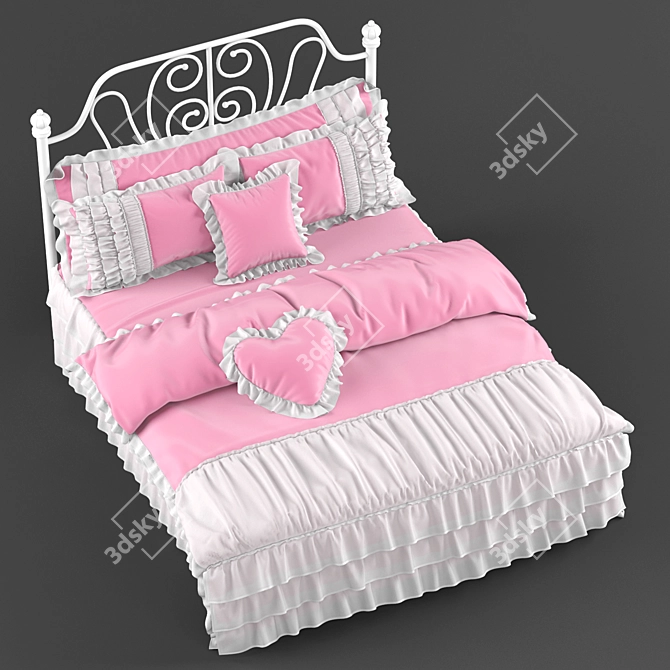 Regal Dream Castle Bed 3D model image 2