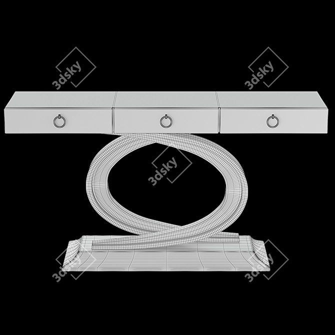 Franco Furniture Hallway Console 3D model image 2