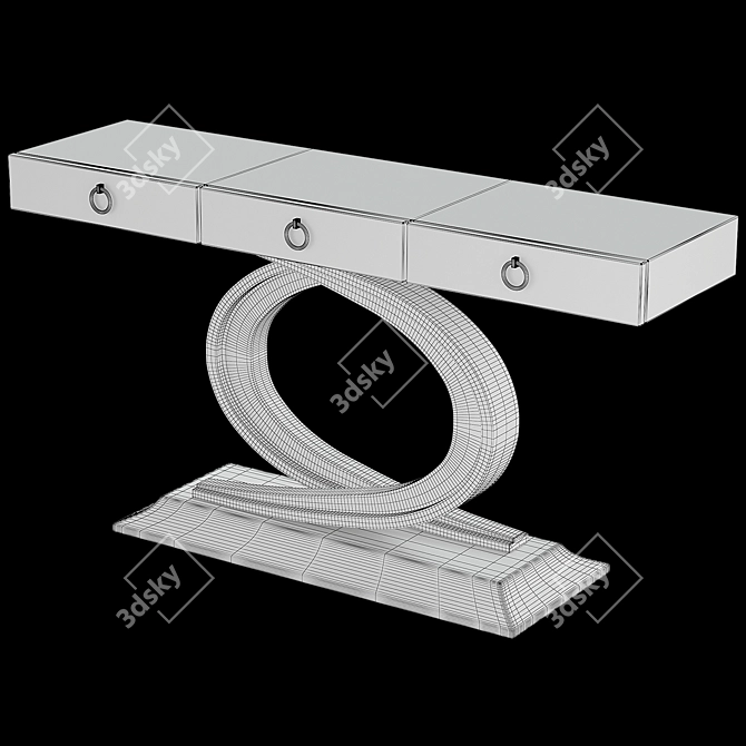 Franco Furniture Hallway Console 3D model image 4