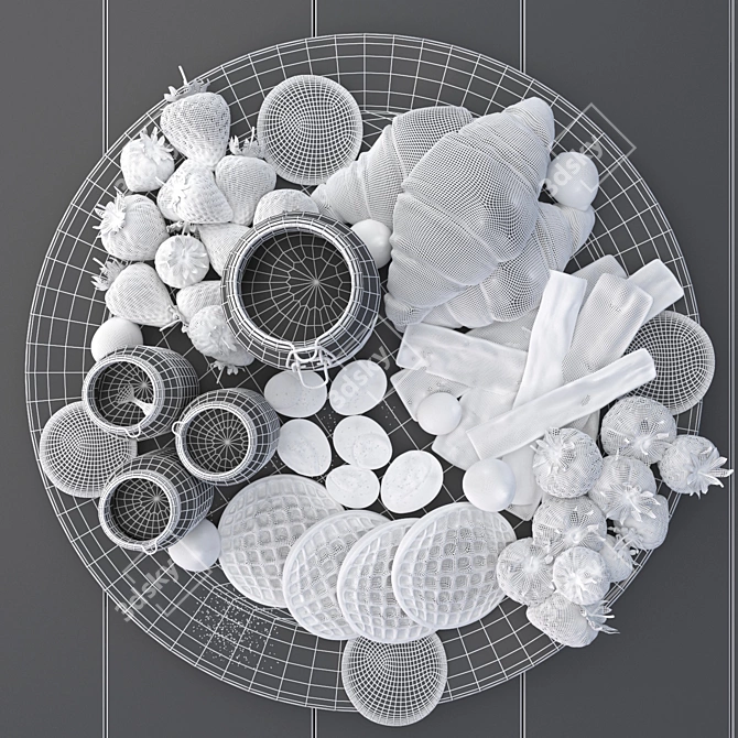 Deluxe Brunch Board 3D model image 3