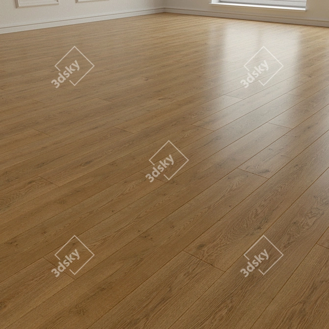 Volume Parquet Flooring. Oak Grave 3D model image 2