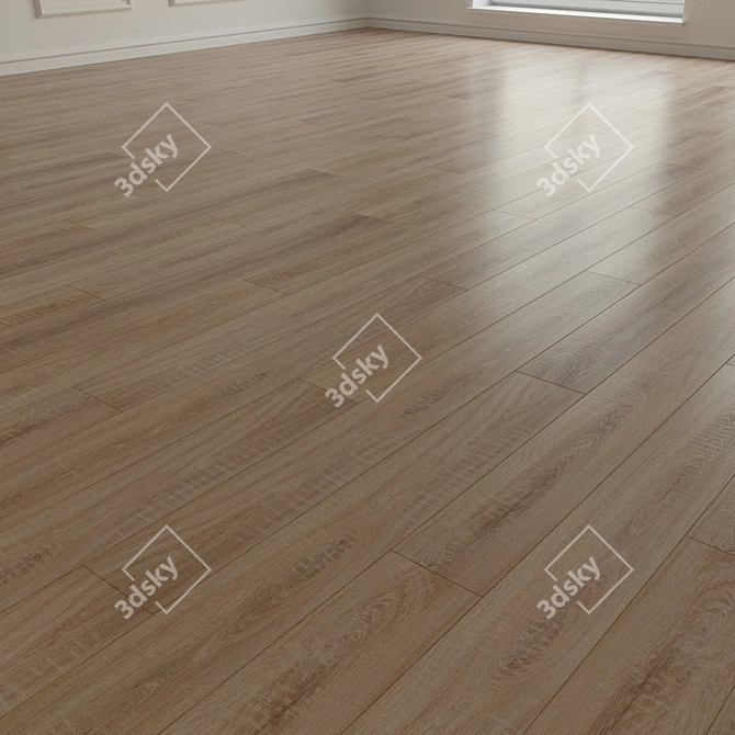 Martini Oak Laminate Parquet 3D model image 2